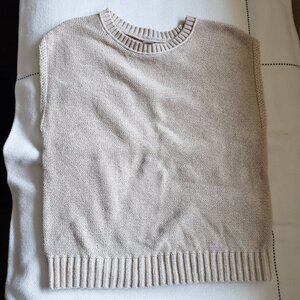 LOFT Sleeveless Beige Sweater XSP